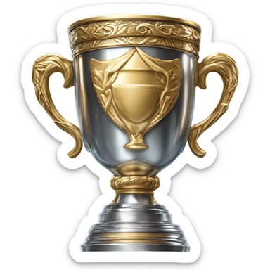 super realistic champion cup sticker
