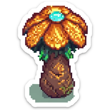 glowing mushroom sticker