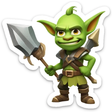 Goblistein clash royale sticker