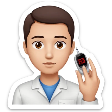 diabetes meter hand test finger blood sticker