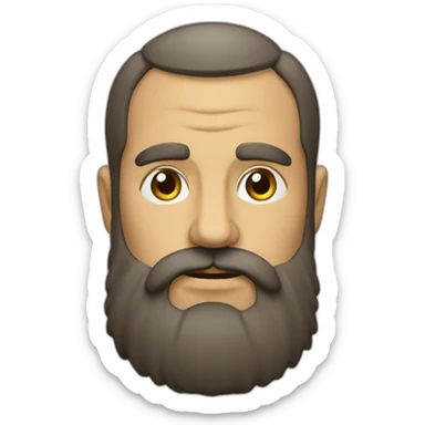 barbudo calvo sticker