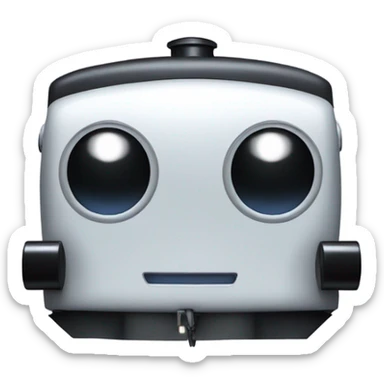 A electric locomotive (With little shiny black Kirby eyes) sticker