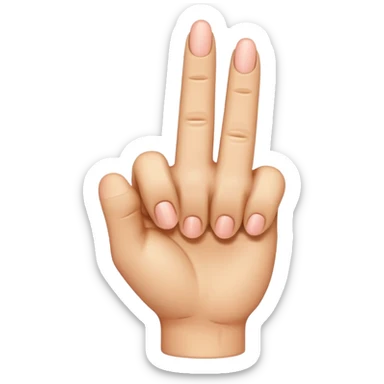 Hand emoji middle finger Aage honi chahie sticker
