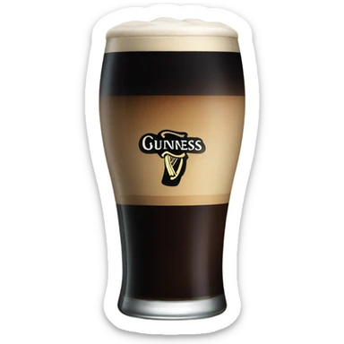 Pint of Guinness sticker