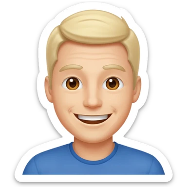 energetic man sticker