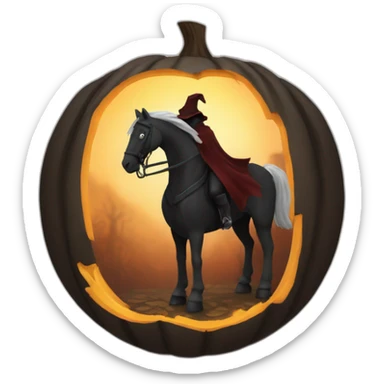 Headless horseman sticker