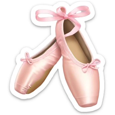Light pink ballet pointe shoes  sticker