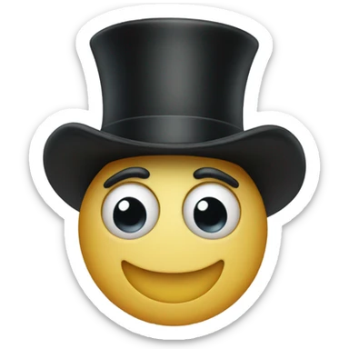 Heart wearing a top hat sticker