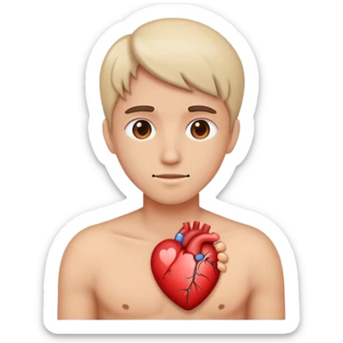 Heart put back together  sticker