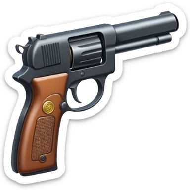 shot, gun sticker