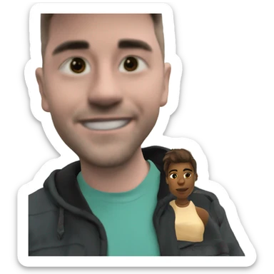 Me stood in front of the Statue of Liberty  sticker