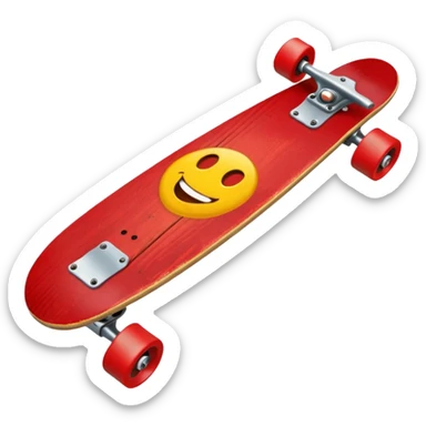 Skate board, red sticker