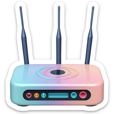 Can you make the AI LLM model router (the one with hub connecting to different LLMs) more abstract with pastel colors? sticker