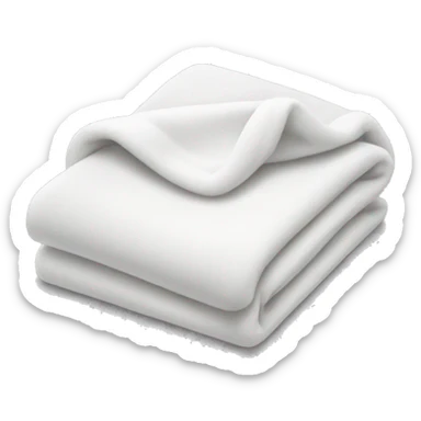 White blanket sticker