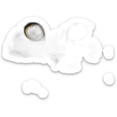 Blue lynx point with white female Siberian cat sticker