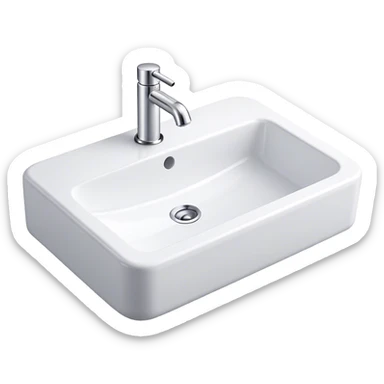 bathroom sink sticker