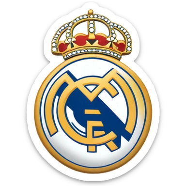 real Madrid logo  sticker