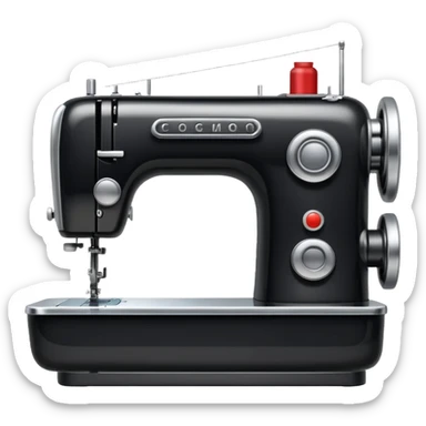 contemporary sewing machine sticker