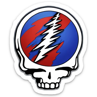 Grateful Dead Steal your face sticker