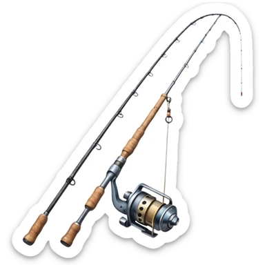 old fishing rod sticker