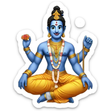 Krishna God sticker