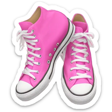 Pink converse sticker