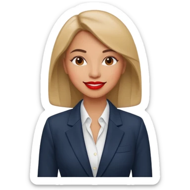 business woman sticker