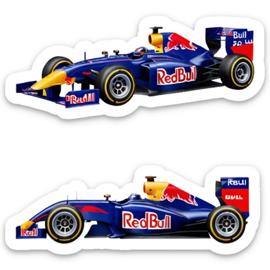 a 2010 Red Bull Formula 1 car sticker