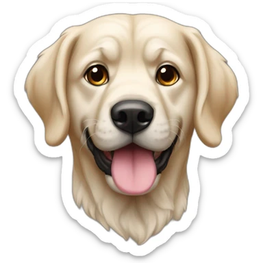 un chien qui et debout sur une patte sticker