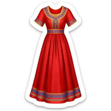 armenian taraz dress sticker