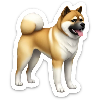 Akita Dog Breed Full Body sticker