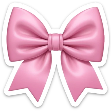 Pink coquette aesthetic bow pale sticker