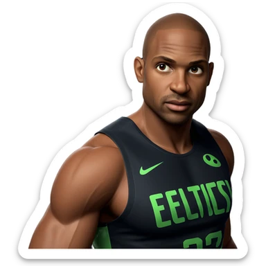 muscular male in tank top sticker