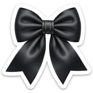 Black Bow￼ sticker
