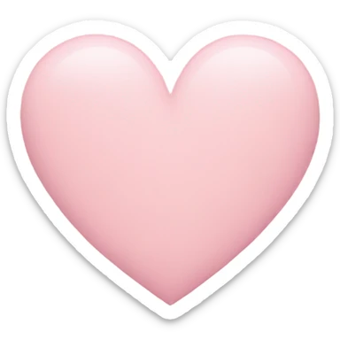 Light pink heart sticker