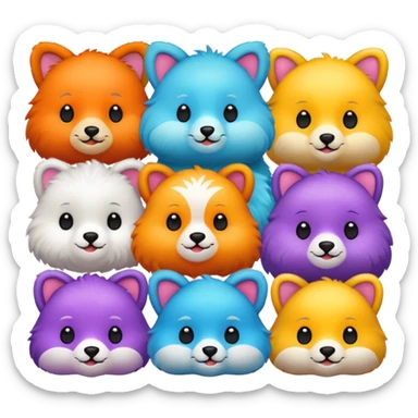 Cute animals  sticker