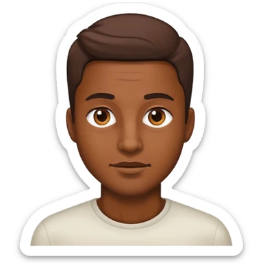 realistic portrait of a man sticker