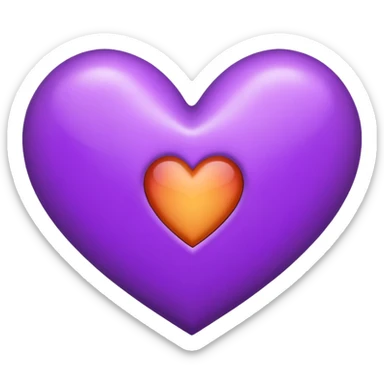 The Letter “i” inside a Purple Heart sticker