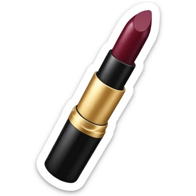 black and gold lipstick, wine luxury lipstick sticker