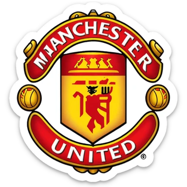 Manchester united logo emoji sticker