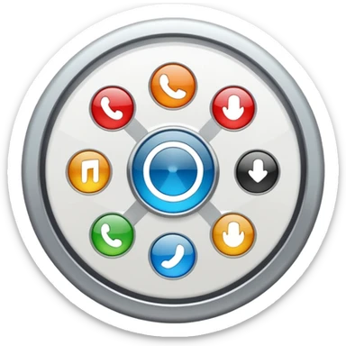 Genrate for me a settings wheel like an iphone sticker