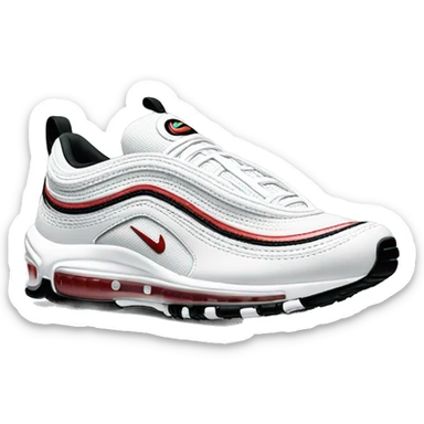 white nike air max 97 shoes  sticker