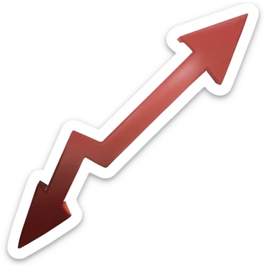 flecha para arriba sticker