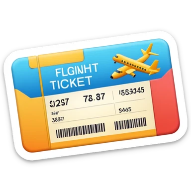 I will buy the flight ticket sticker