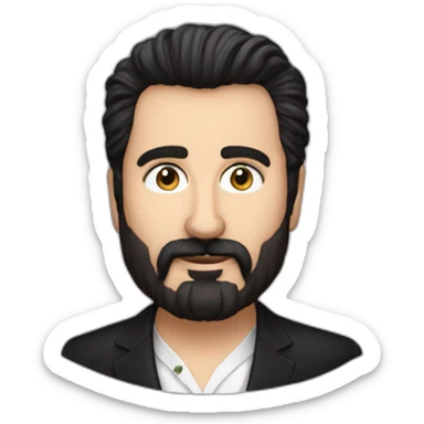 VALERY meladze singer composer mini beard sticker