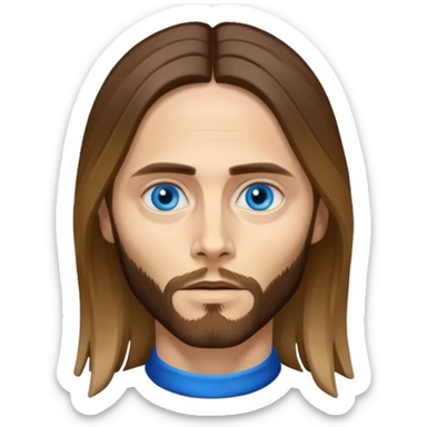 Jared Leto with blue eyes sticker