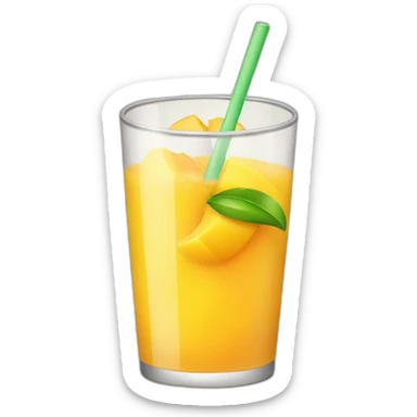 Mango drink sticker