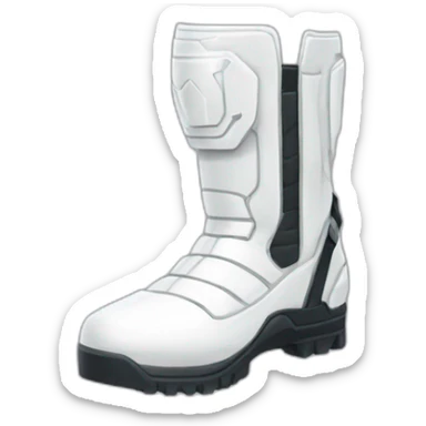futuristic white Phantom squad Infiltration armored boots sticker