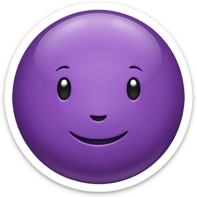 purple color ball sticker