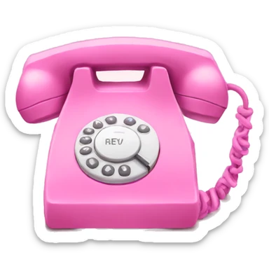Pink phone  sticker
